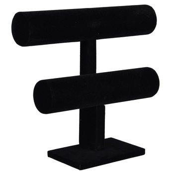 Espositore per bracciali in velluto a 2 rulli (3 pz.)