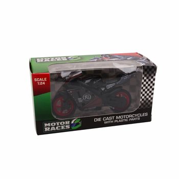 MOTO SUPER SPORT DIE CAST, SCALA 1:24 IN DISPLAY (24 pz.)