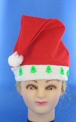 CAPPELLO DI NATALE LUMINOSO CON RENNA (12 pz.)