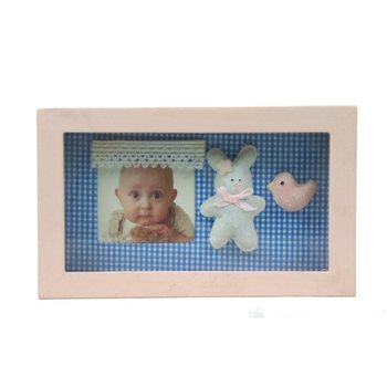 Cornice portafoto 3D in legno per cameretta - Modello 3 (6 pz.)