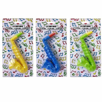 Sassofono Giocattolo - 16 cm - Colori Assortiti - Set da 12 su Carta
