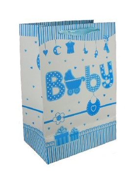 Sacchetto Regalo Nascita - Celeste (12 pz.)