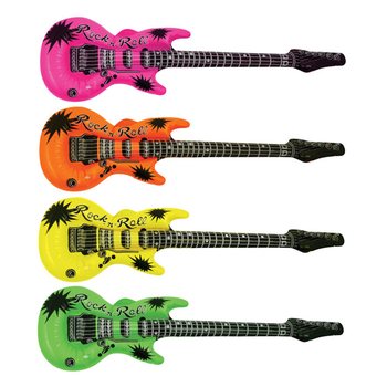 Chitarra Gonfiabile Mix Neon - 95cm (12 pezzi)