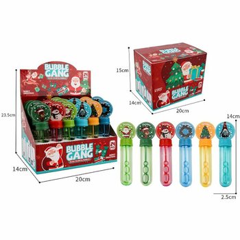 DISPLAY BACCHETTE BOLLE DI SAPONE DI NATALE (24 pz.)