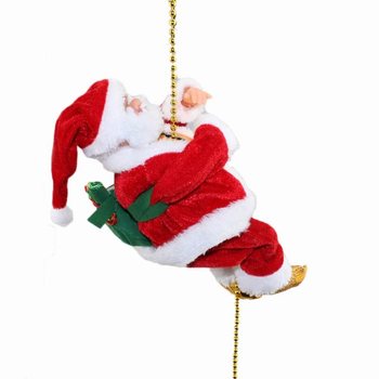 BABBO NATALE ARRAMPICATORE CON MUSICA (2 pz.)
