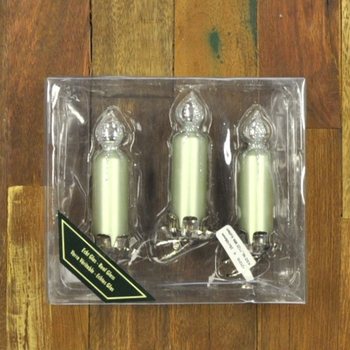 3 Candele Decorative per Albero di Natale con Clip (Set da 6)