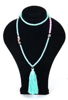 Collana Verde Menta - Stile Ibiza (1 pz)