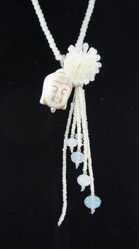 Collana Buddha Crema (1 pz) | Stile Ibiza & Boho