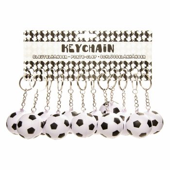 PORTACHIAVI PALLONE DA CALCIO IN GOMMAPIUMA (12 pz.)