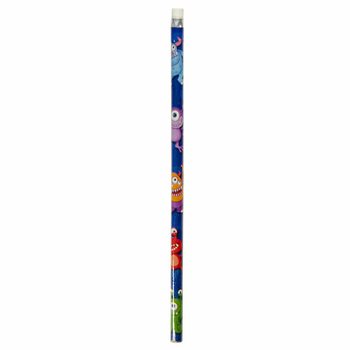 Matite Mostri con Gomma (12 pezzi)
