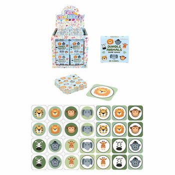 Mini Giochi di Memoria - Animali della Giungla - Display (64 pz)