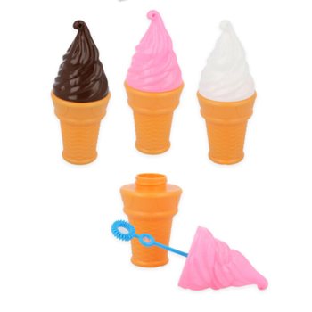 BOLLICINE DI SAPONE GRANDI A FORMA DI GELATO 50ML IN DISPLAY (24 pz.)