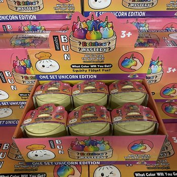 RAGE - Squishy Bun Dumplings GRANDE - EDIZIONE UNICORNO (8.5 x 8.5 x 7.5 cm) (12 pz.)