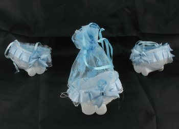 CARROZZINA DECORATIVA - AZZURRO BEBÈ (20 pz.)
