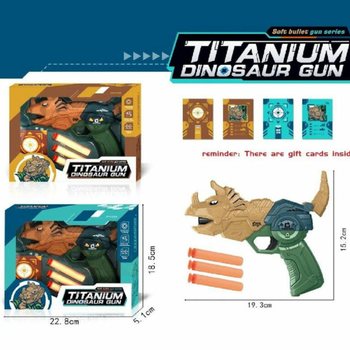 Pistola Dinosauro con Frecce e Bersaglio - Confezione Regalo (Set di 2)