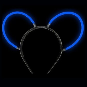 Orecchie da Coniglio Luminose (Glow) - 12 pz.