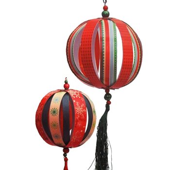 Kit Creativo Grandi Palline di Natale da Appendere (12 pz.)