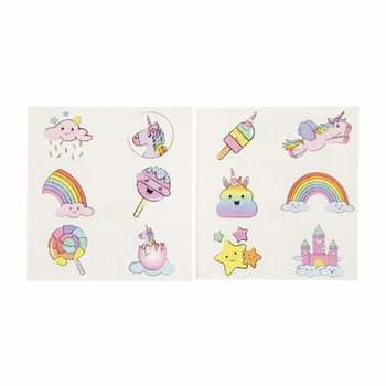 TATUAGGI DIVERTENTI &ndash; MODELLO: UNICORNO (96 pz.)