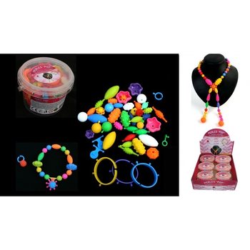 CREA LA TUA COLLANA O IL TUO BRACCIALETTO, 200 pezzi. IN DISPLAY (6 pz.)