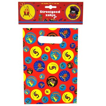 10 Sacchetti Regalo San Nicola Sinterklaas 22 x 16 cm (6 pz.)