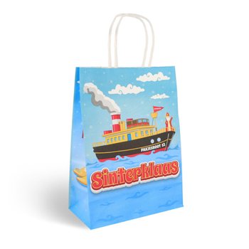 Sacchetti Regalo in Carta San Nicola / Sinterklaas - 16x8x22 cm (12 pezzi)