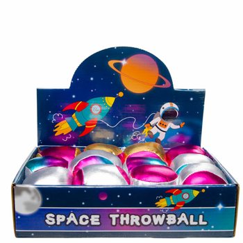PALLA DI PELUCHE METALLICA DA LANCIARE - SPACE (12 Pz.)