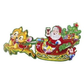 CARTELLI DECORATIVI IN 2 PEZZI - SLITTA (1 pz.)