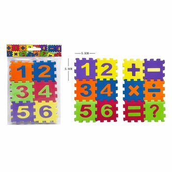 GIOCO PUZZLE MATEMATICO IN GOMMAPIUMA