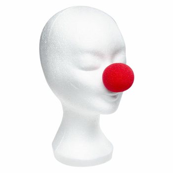 Nasi da Clown in Gommapiuma Rossi (48 pezzi)