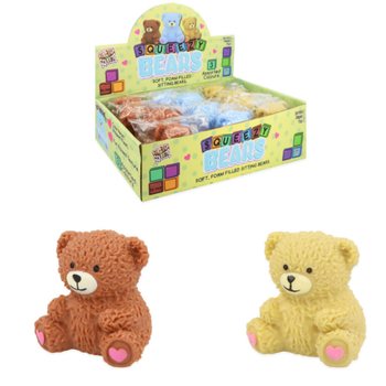ORSETTO SQUISHY SQUUZY - COLORI MISTI - IN DISPLAY (12 pz.)