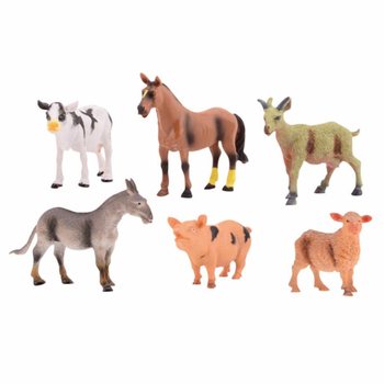 ANIMAL WORLD - SET DI GIOCO CON 6 PERSONAGGI ANIMALI DELLA FATTORIA (1 pz.)