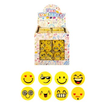 Gomme per cancellare: Set 4 gomme Smiley in display (120 pz.)