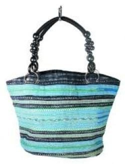 Borsa B-FAIR Beads Nero/Azzurro (1 pz.)