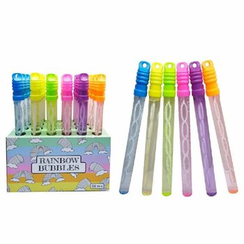 Bacchetta Bolle di Sapone Arcobaleno Grande - Display (24 pz.)