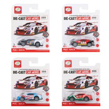 Macchinine da Corsa a Retrocarica su Blister (12 pz.)