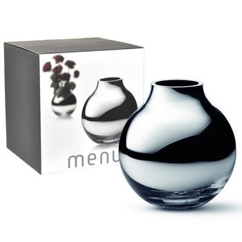 MENU Vaso Rotondo Argento | Vaso a Sfera di Lusso B2B