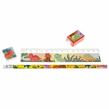 SET DA DISEGNO DINOSAURO 4 PEZZI (24 pz.)