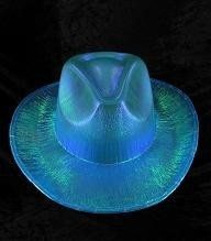 CAPPELLO DA COWBOY CON GLITTER - BLU (6 pz.)