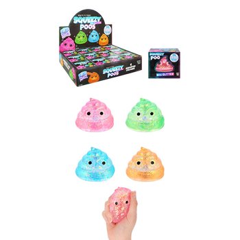 POOP SQUEEZE - CON GEL DI ZUCCHERO E GLITTER - COLORI MISTI - IN DISPLAY (12 pz.)