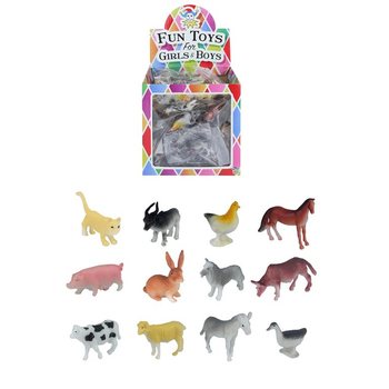 Giochini per Pesca di Beneficenza Animali della Fattoria (84 pz)