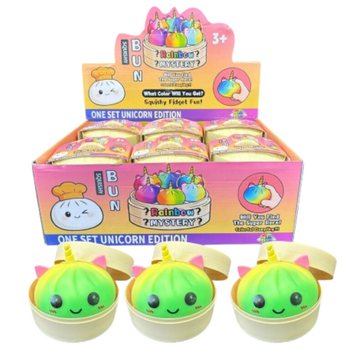 RAGE - Squishy Bun Dumplings GRANDE - EDIZIONE UNICORNO (8.5 x 8.5 x 7.5 cm) (12 pz.)