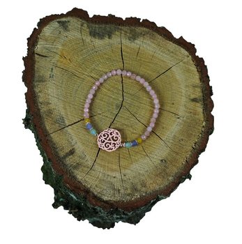 Braccialetto Rosa con ciondolo (1 pz.)