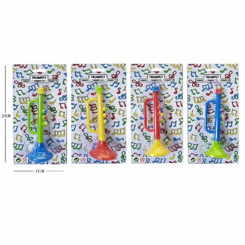 Trombette su Cartoncino - 15 cm - Colori Misti
