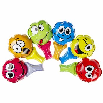 PALLONCINI SMILEY AUTOGONFIABILI CON IMPUGNATURA (48 pz)