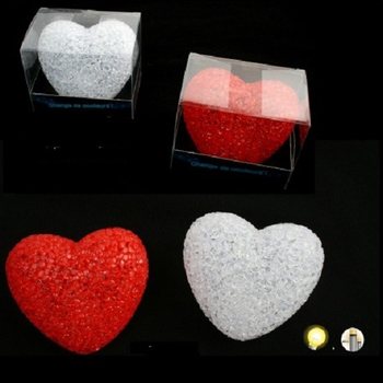 CUORE LED AUTOPORTANTE, CAMBIA COLORE IN DISPLAY (12 pz.)