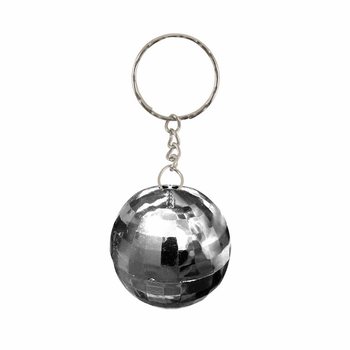 Portachiavi Sfera Disco Argento (Set da 12)