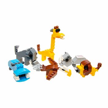 Mattoncini da Costruzione Brick in Uovo - Mix Animali della Giungla (12 pz)