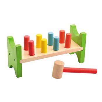 JOUECO - Banco a martello in legno - Da 12 mesi (1 pz.)