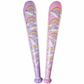Mazza Gonfiabile Unicorno Grande - 85cm - Mix Colori (12 pz.)