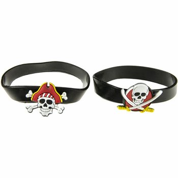 BRACCIALETTI DI SILICONE PIRATI MIX (48 pz.)